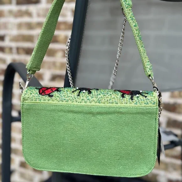 NEW America and Beyond Ladybug Viral Beaded Bag - Picture 9 of 11